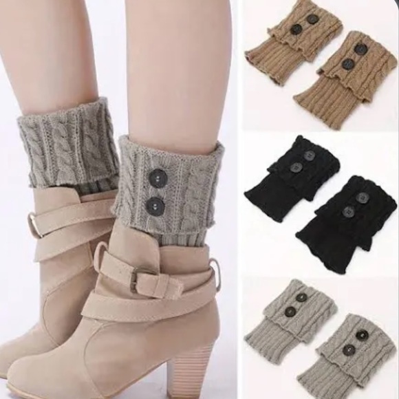 💝 SOLD 💝CROCHET BOOT CUFFS - SET OF 3 - Picture 4 of 9